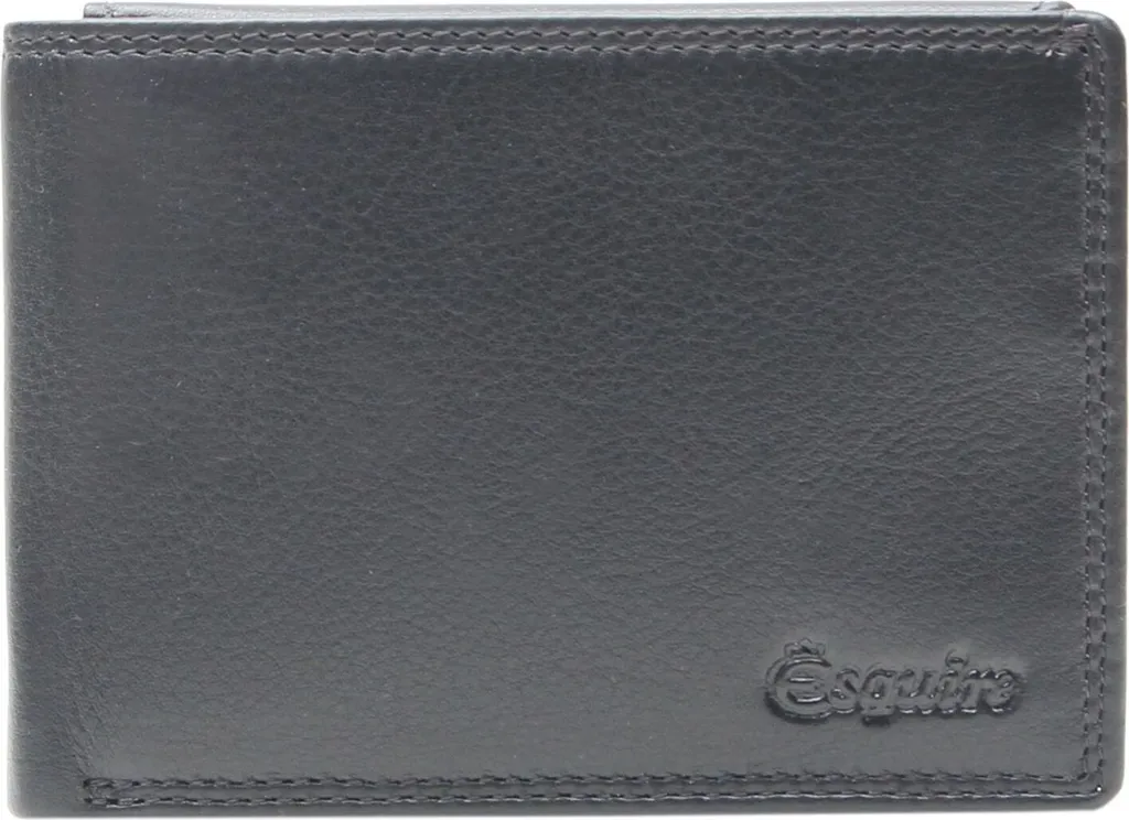 Esquire Duo Wallet Nero Portafoglio Pelle Uomo - Sicurezza e Design