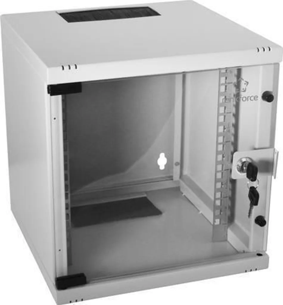 Rack Mural 10 Pouces 6U Gris Renkforce pour Installation Domotique