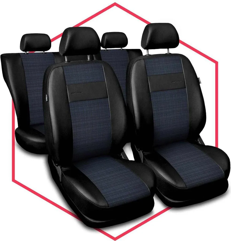 Coprisedili Anteriori BREMER Per Kia Sorento 1 JC (2002-2009) - Ecopelle Con Cuciture Nere, Tracolla E Tasca