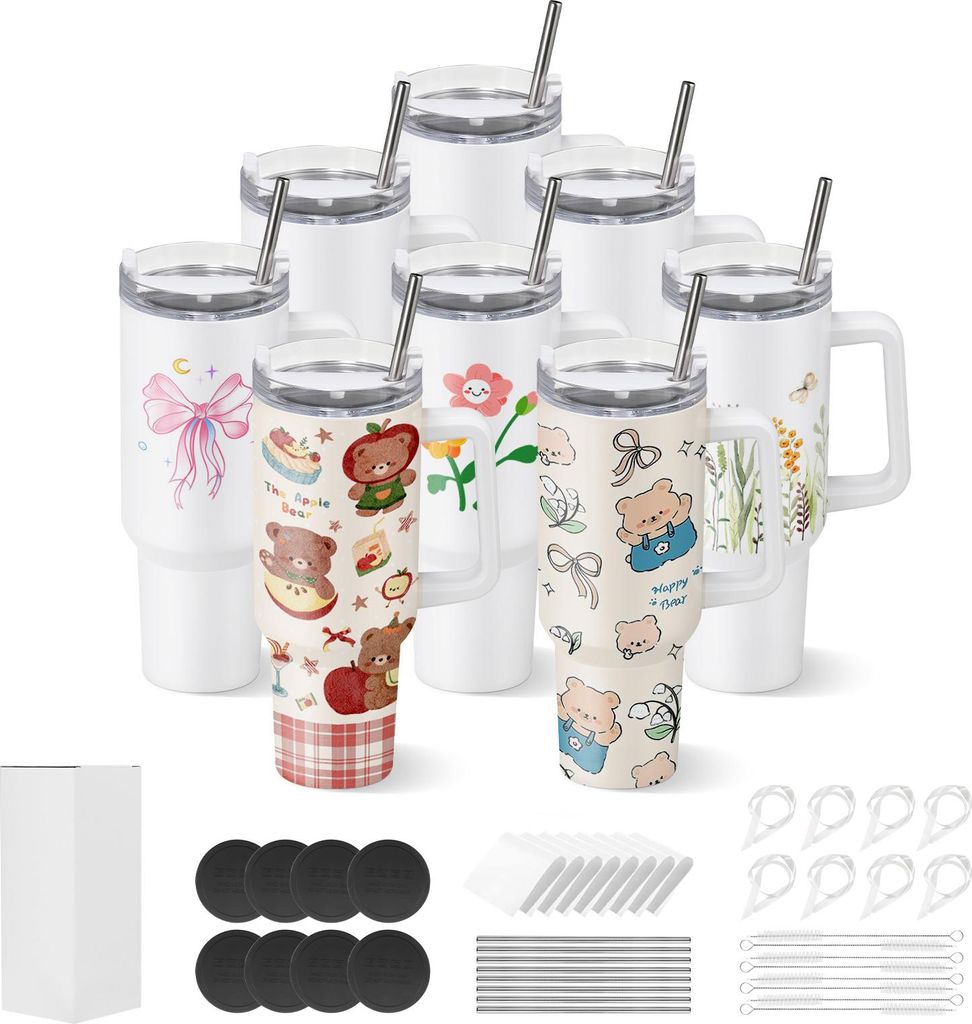 VEVOR Sublimationsbecher 8 Stk. (1183 mL), Produktbild 