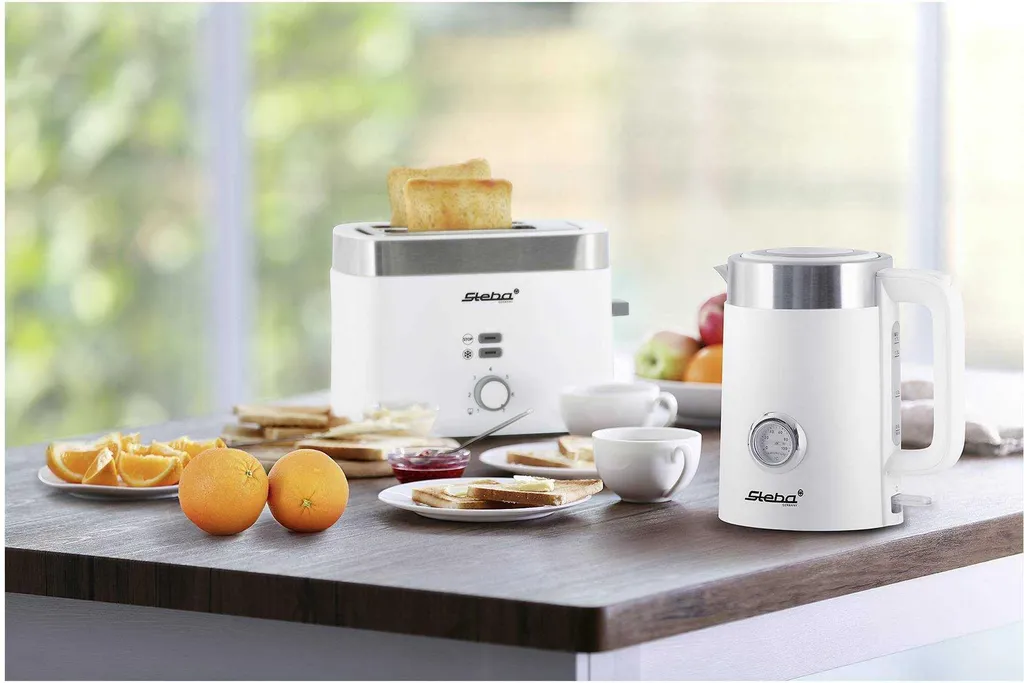 Bouilloire Steba WK 10 Bianco compacte idéale pour thé et café rapides