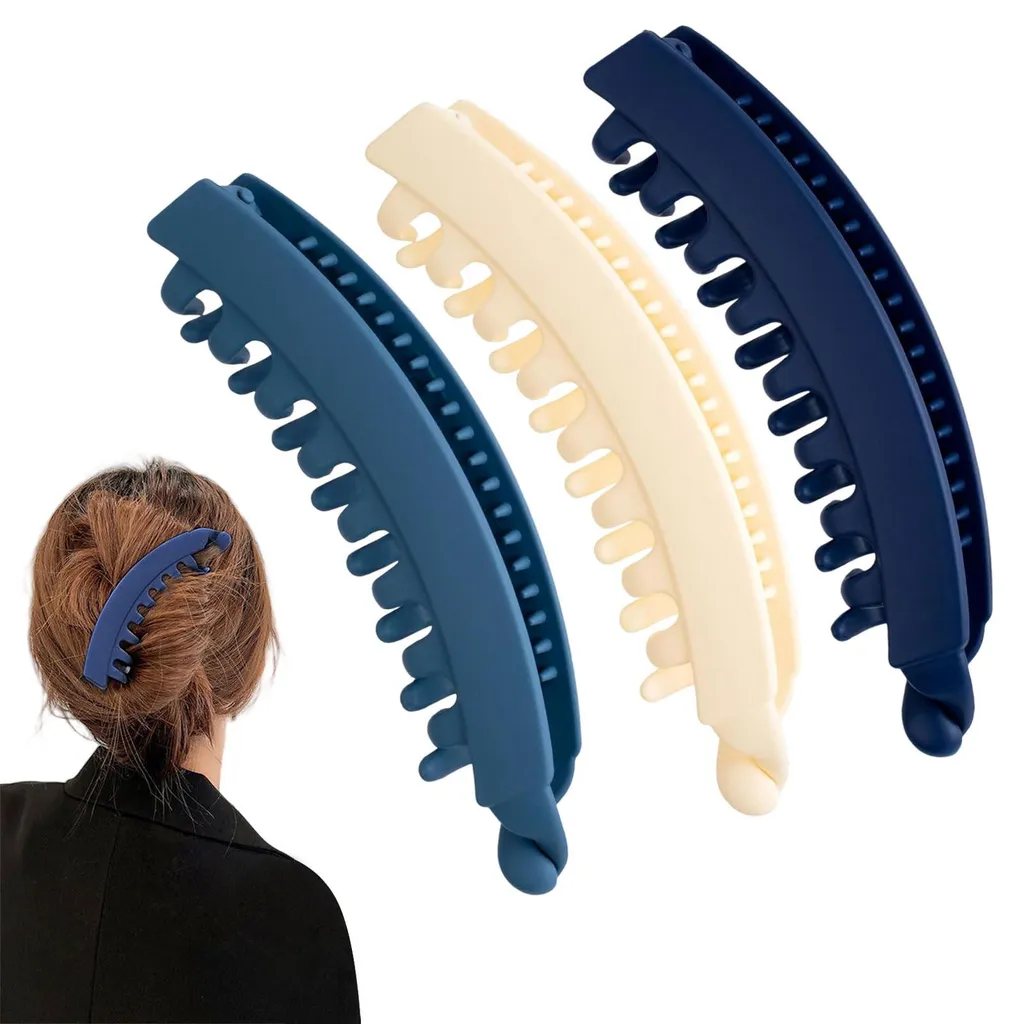 Barrettes Banane pour Coiffure Rapide Cheveux Épais Fins Longs Courts