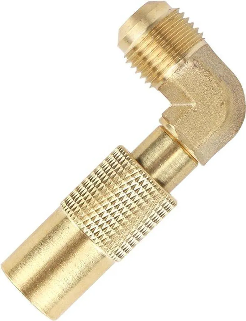 Raccord coudé Propane 3/8'' mâle à sertir en laiton pour barbecue