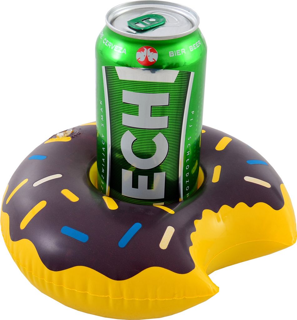 Aufblasbarer Getränkehalter, brauner Donut, 5680
