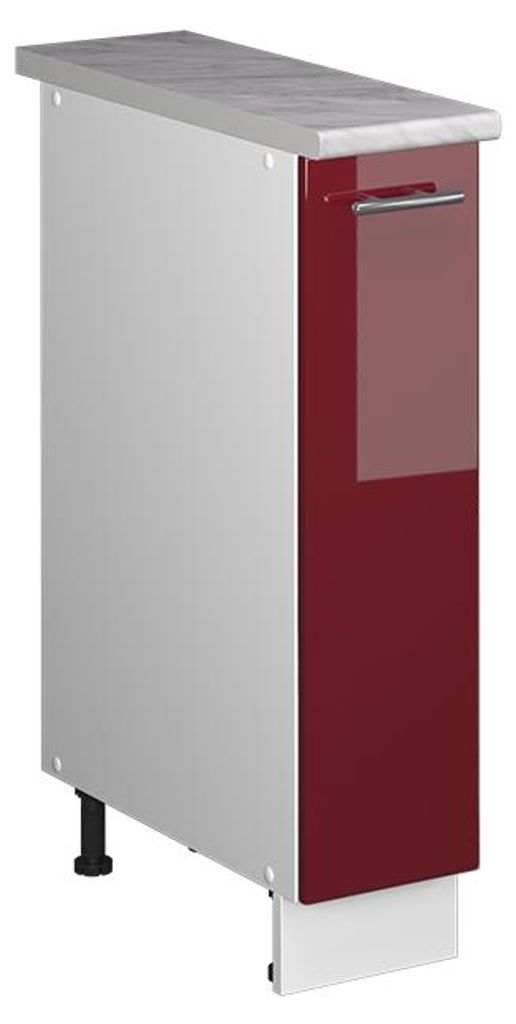 Apothekerschrank Vicco Fame-Line Bordeaux Hochglanz/Weiß 20 Produktbild 