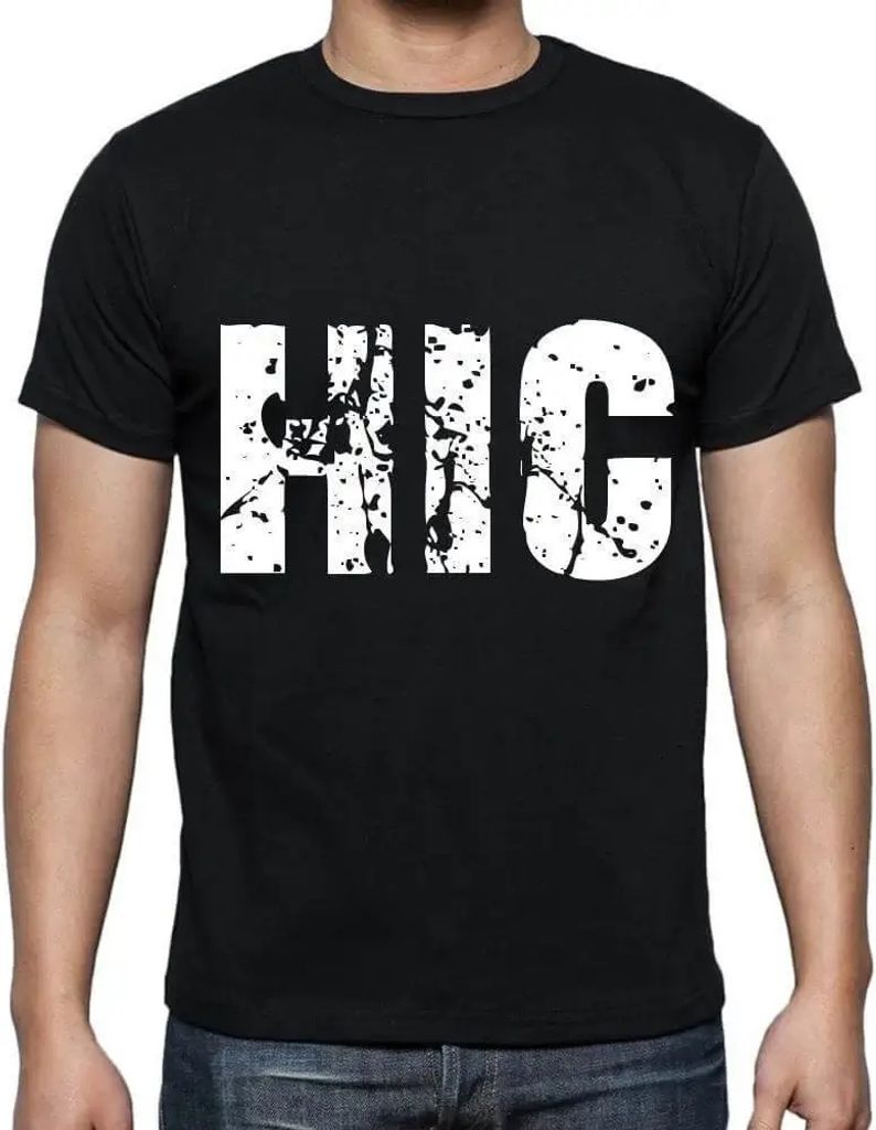 Herren Grafik T-Shirt Hic Öko-Verantwortlich Vintage Jahrgang Kurzarm Lustige Druck Geburtstag Geschenk Mann