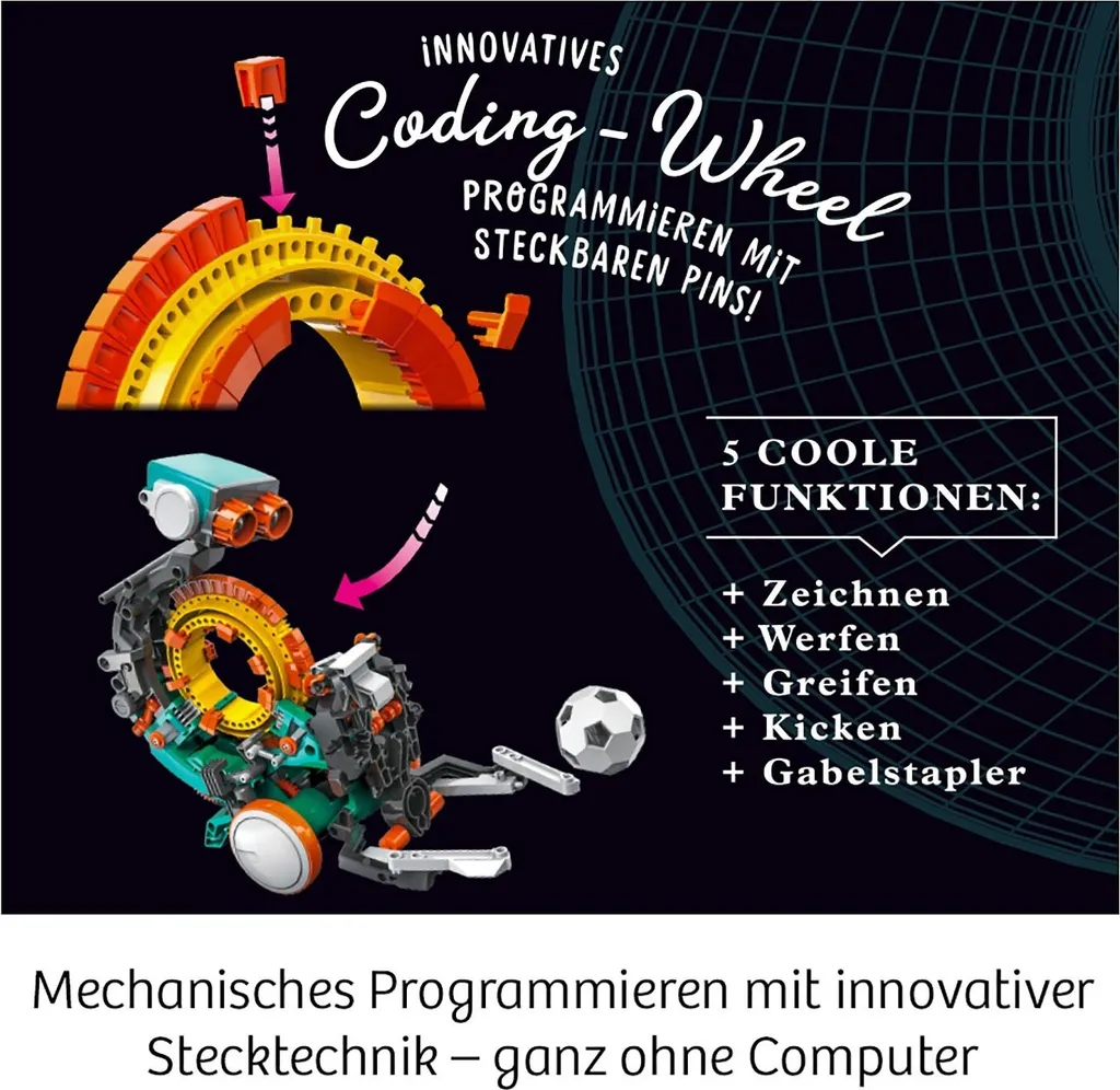 Robot éducatif programmable Codix KOSMOS : Kit de robotique STEM 5 en 1
