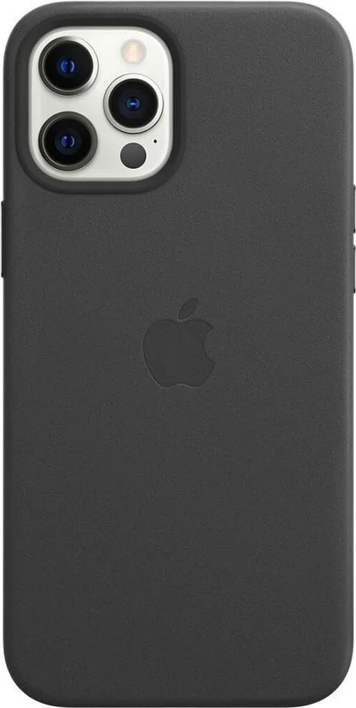 Coque iPhone 12 Pro Max Antichoc en Cuir Noir MagSafe Haute Qualité