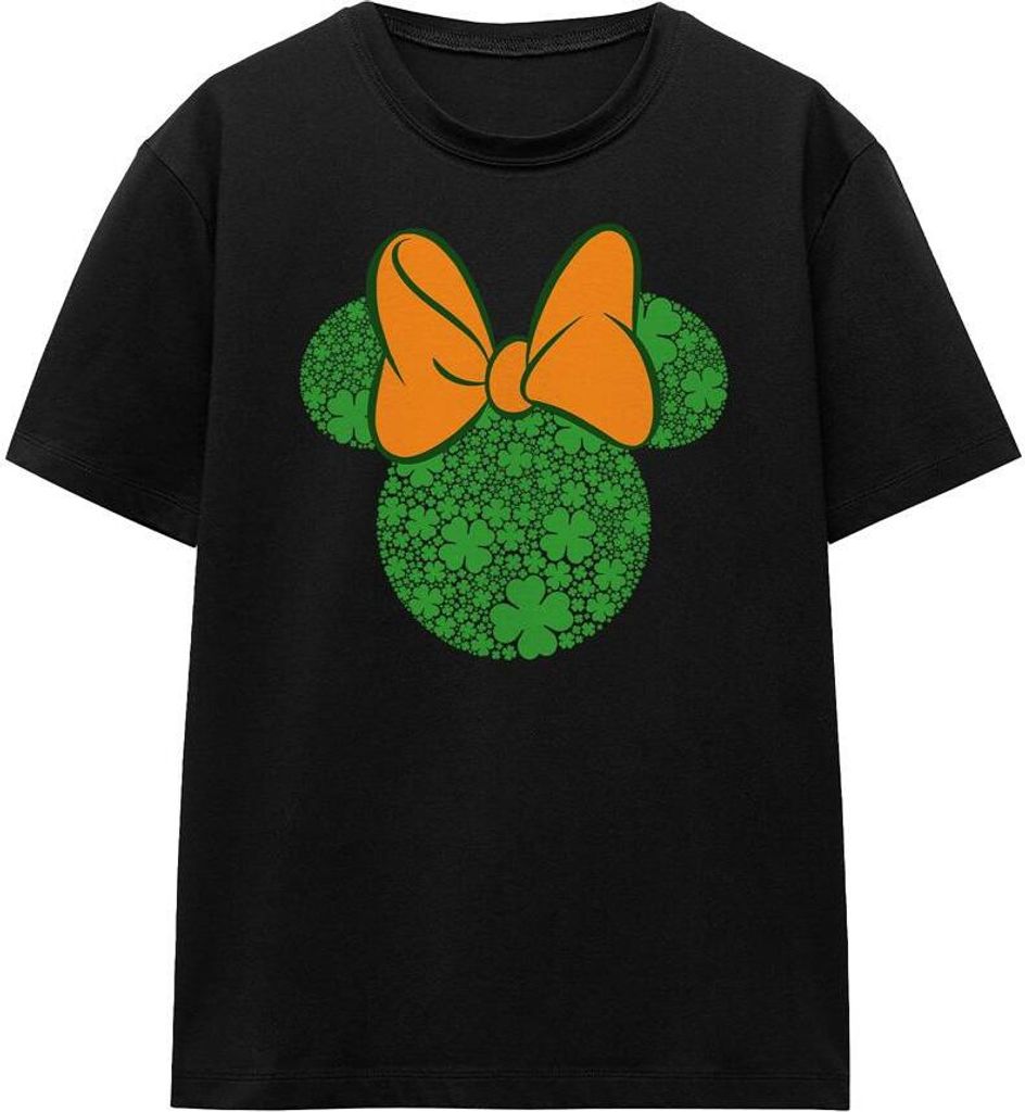 Disney - "Shamrock Ears" T-Shirt für Herren/Damen Uni - St Patricks-Tag TV17372 (L) (Schwarz)