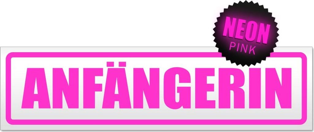 Anfängerin Magnetschild Schild magnetisch