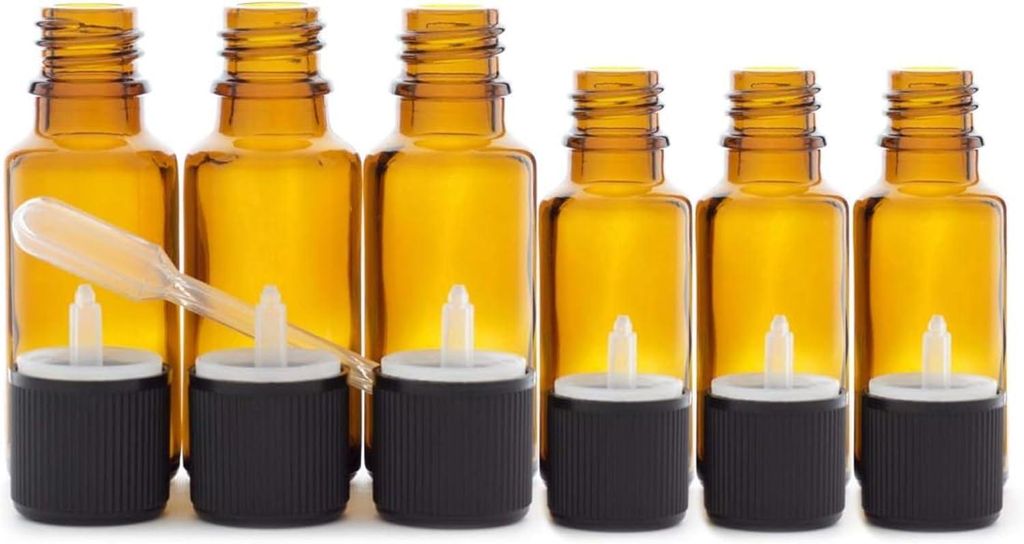 x 20-ml-Fläschchen und 3 x 10-ml-Fläschchen in DIN 18 Braunglas mit Tropfverschlüssen