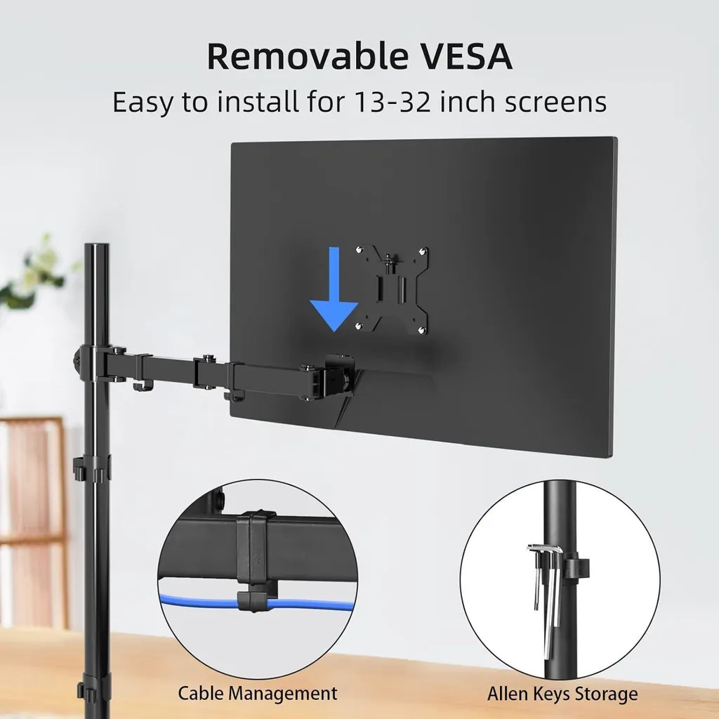 Soulagez votre Dos avec ce Support Moniteur Réglable - Hauteur 80cm Max - 5