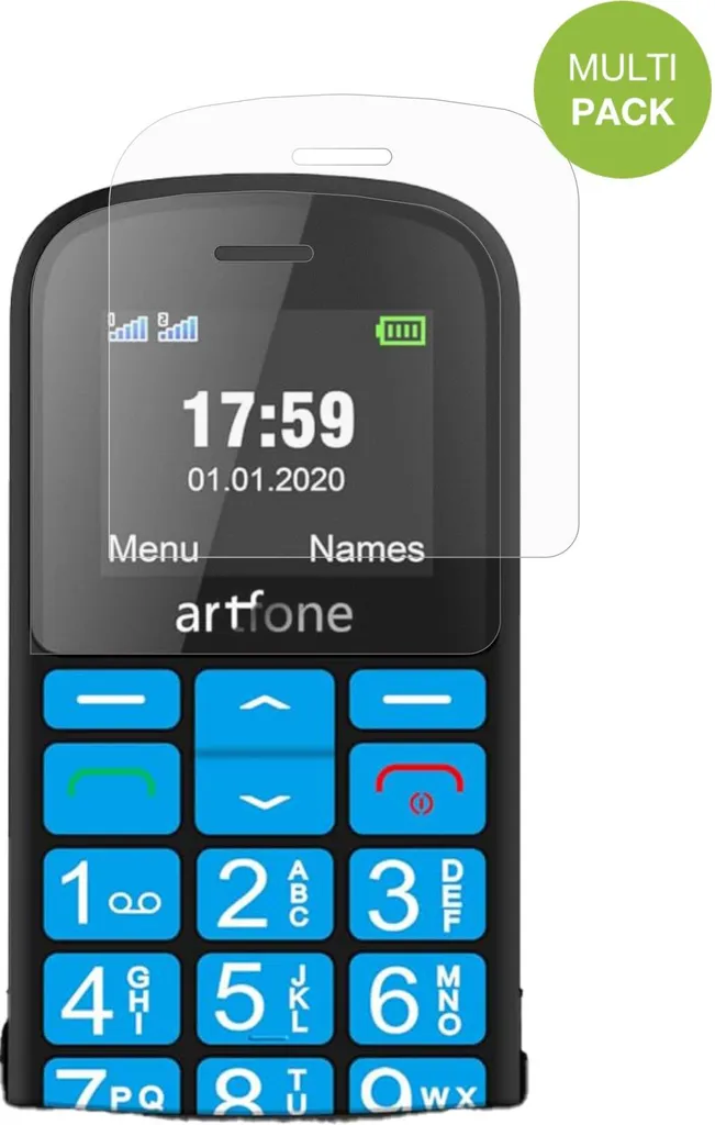 4x dipos Antireflex per artfone CS188 - Protezione Vista e Schermo - 2