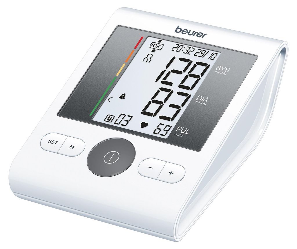 BEURER bloeddrukmeter voor bovenarm, 4x30 geheugen, LCD, Productafbeelding 