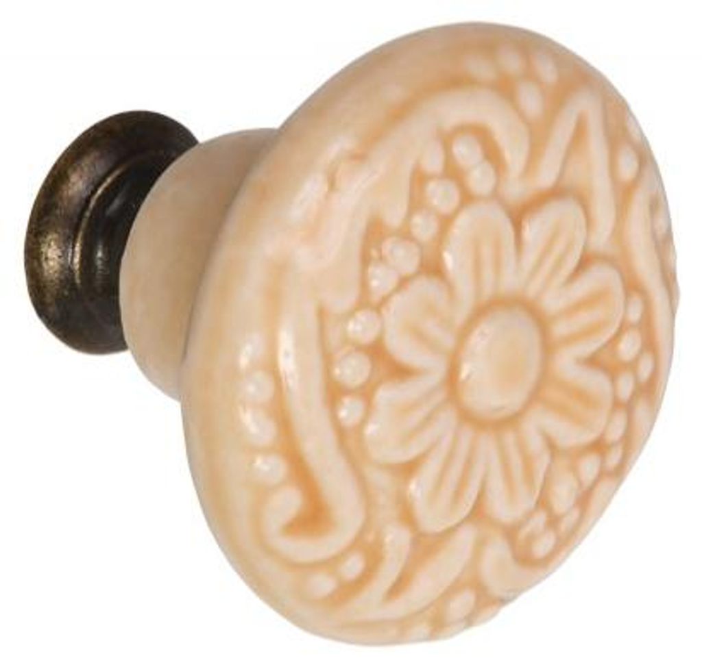 Schaffner PORCELANA Möbelknopf Ø 35 mm beige Keramik
