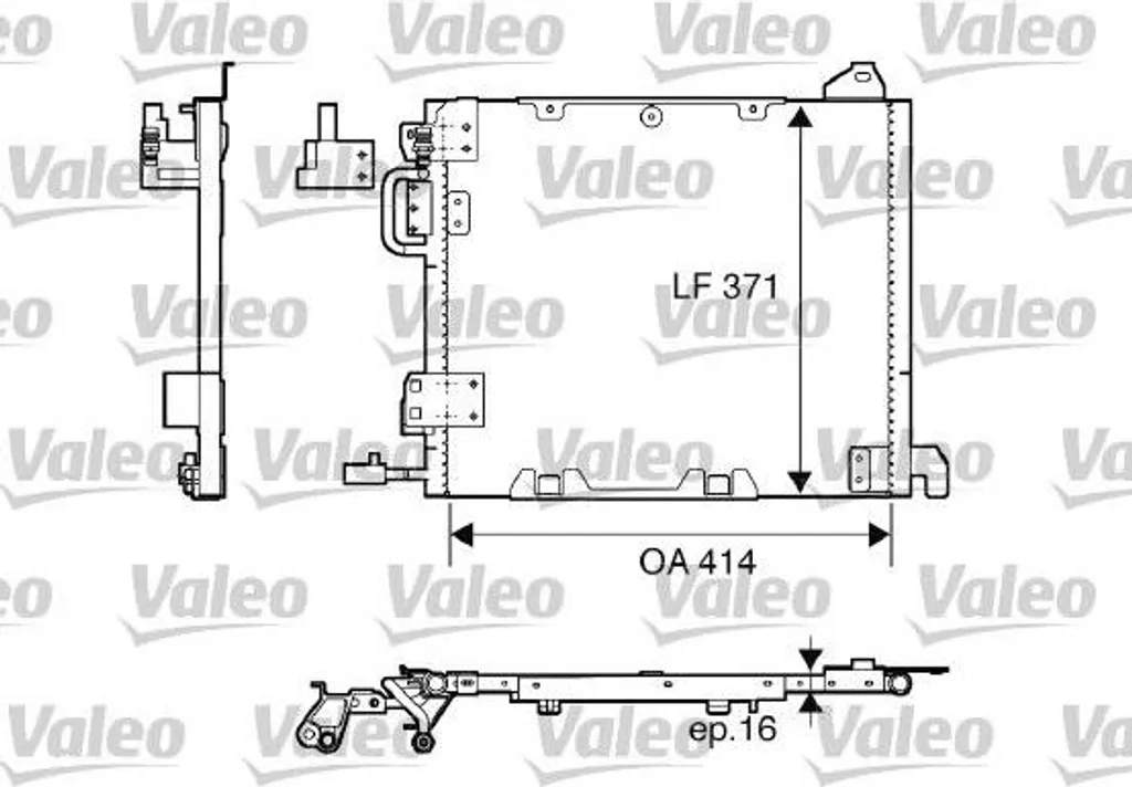 Condenseur de Climatisation 817506 Valeo - Fiabilité OE 1850056