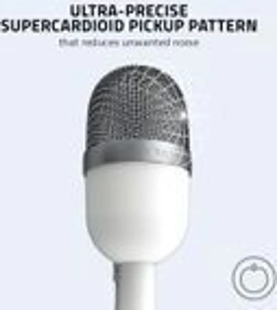 Micro USB Razer Seiren Mini White avec Directivité Supercardioïde - 6