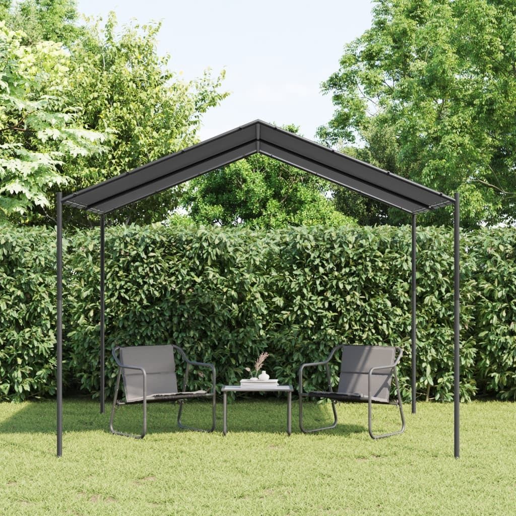 "2026 Promotion" Gartenpavillon Anthrazit 3x3 m Stahl und Stoff - Pavillons & Partyzelte CC22055