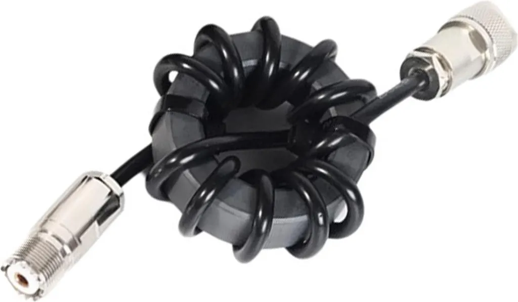 Filtre Balun courant 1:1 onde courte 1.8-30 MHz M mâle vers M femelle