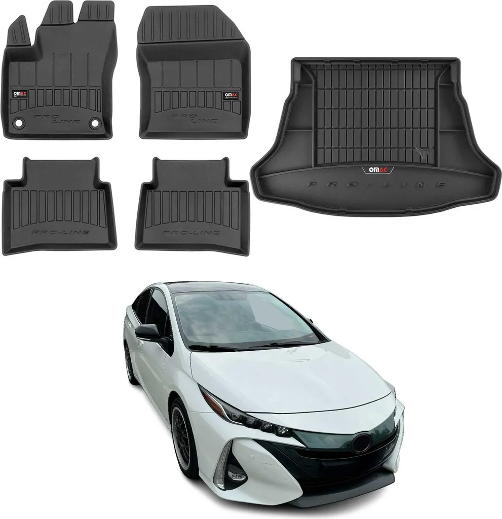 Set Protezione Interni Toyota Prius 2015-2025: Tappetini + Baule OMAC