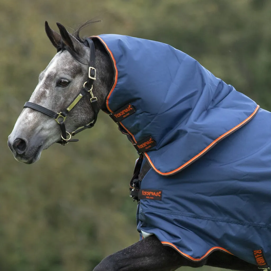 Couvre-cou pour cheval Rambo Duo Hood 50g idéal pour la mi-saison