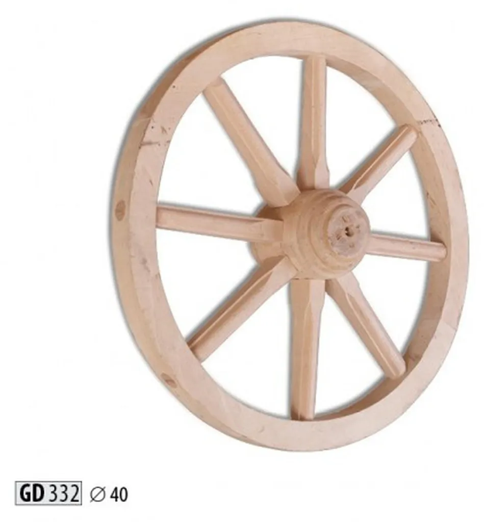 Décorer un mur vide facilement avec cette roue de chariot Deko en bois