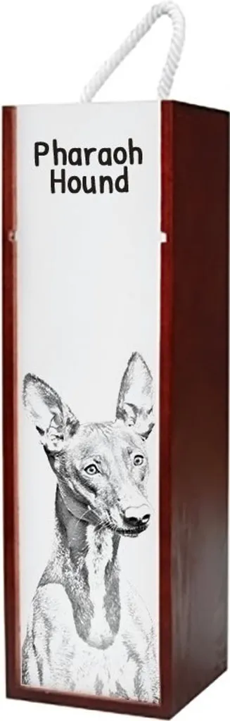 Cassa Vino Personalizzata Cane del Faraone - Art-Dog Gift Box