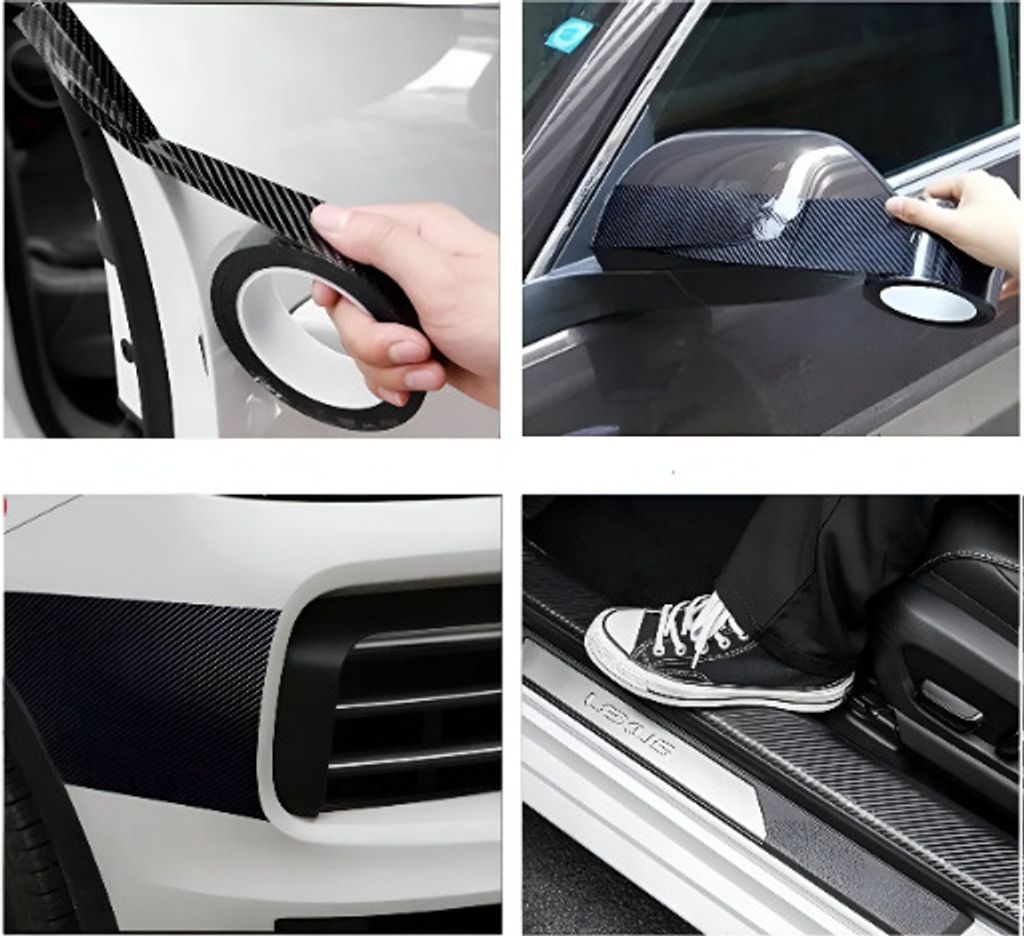 Auto Carbon Folie, Autofolie 10cm x 3m, Lackschutzfolie Produktbild 3