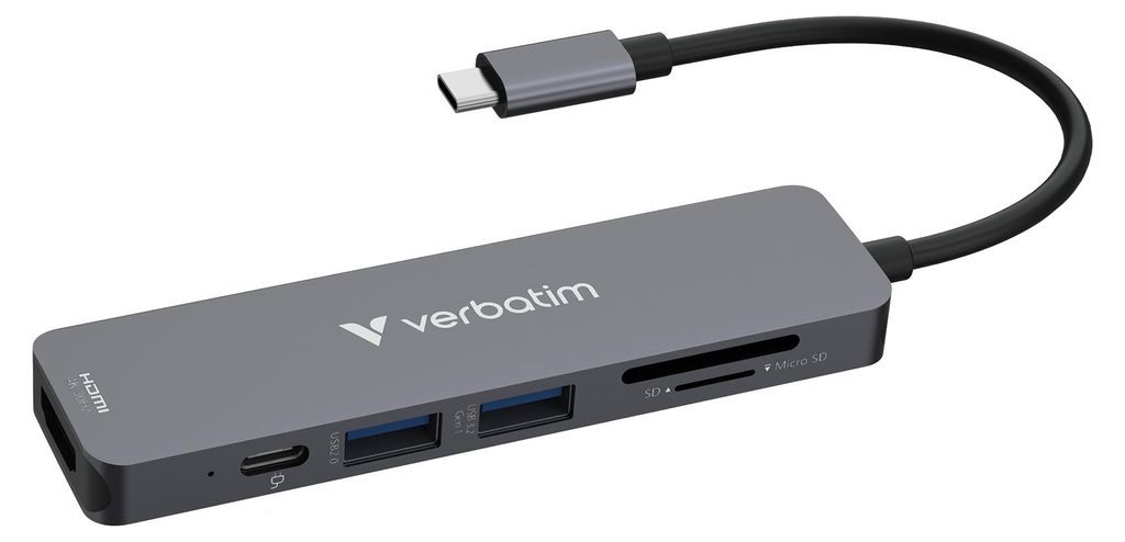 Verbatim USB-C Essentials Multi- Port Hub 6 Port/card read. Produktbild 