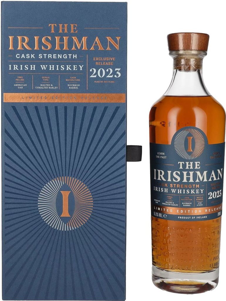 The Irishman Irish Whiskey Cask Strength Exclusive Release 2023 55,3% Vol. 0,7l in Geschenkbox