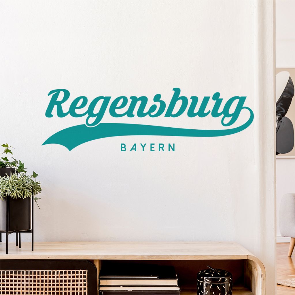 Regensburg Bayern Wandtattoo Wandaufkleber Wall Sticker - Dekoration, Küche, Wohnzimmer, Schlafzimmer, Badezimmer