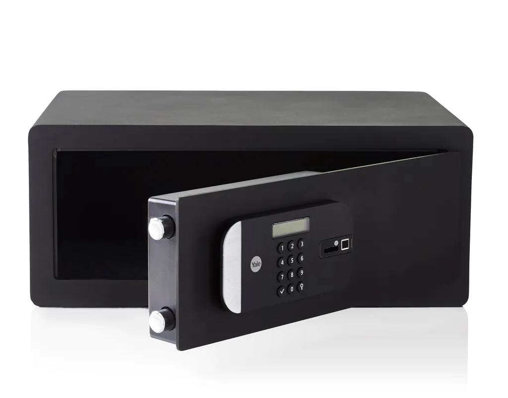 Coffre-fort pour empreintes digitales ordinateur portable - Acier Noir