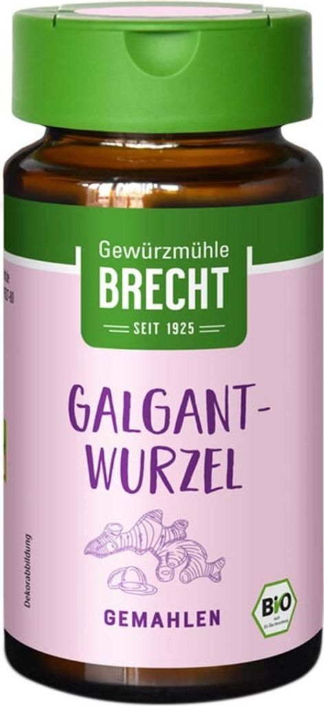 Gewürzmühle Brecht Galgantwurzel gemahlen Glas - - 38g