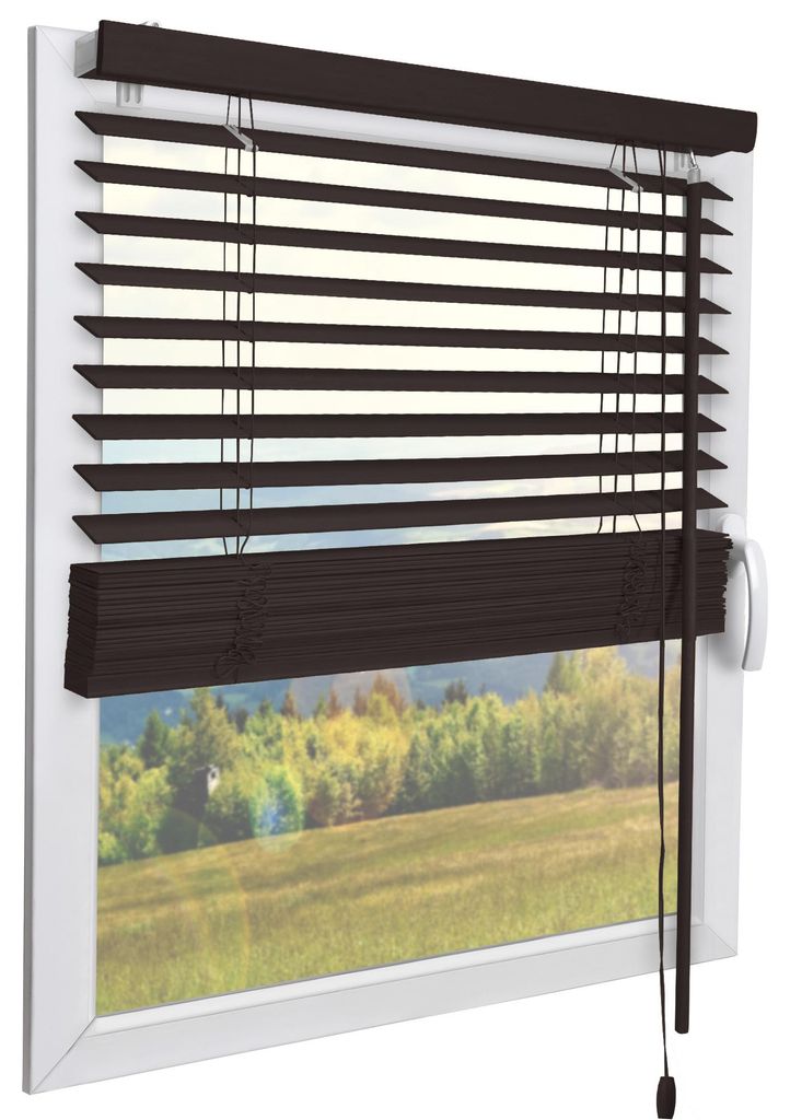 Sol Royal Holzjalousie SolDecor JH3 Jalousie aus Holz in, 120x160cm, Dunkelbraun
