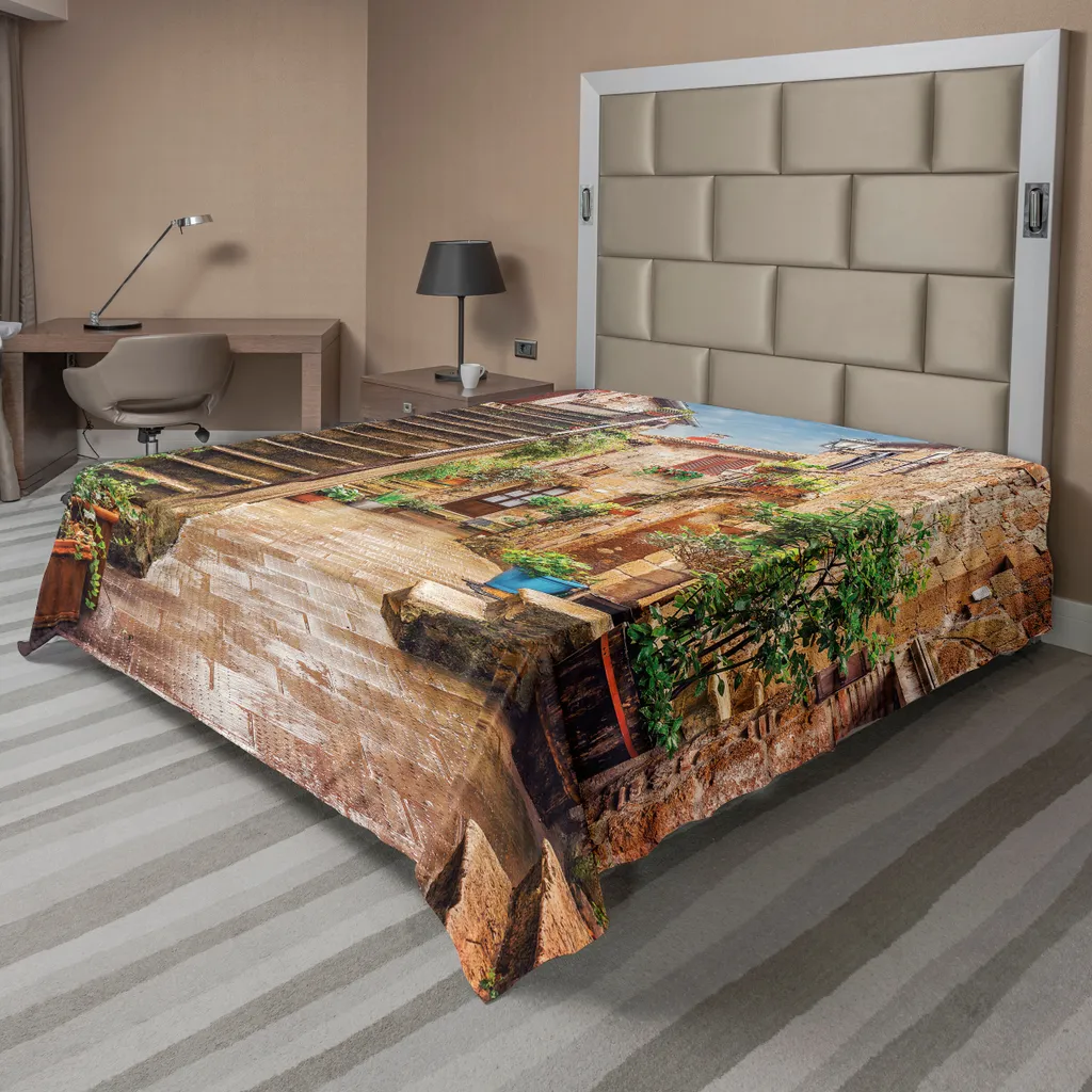 Drap plat italien ABAKUHAUS 275 x 260 cm avec vue sur vieille ville