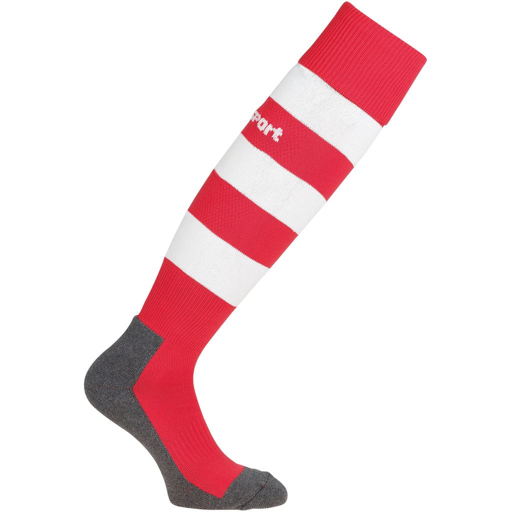 Uhlsport Team Pro Essential Stripe Stutzenstrumpf - Rot / Weiß