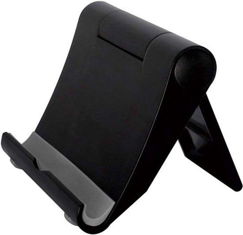 Draagbare bureautelefoonhouders, zwart, 360° draaibaar, voor alle smartphones, compact