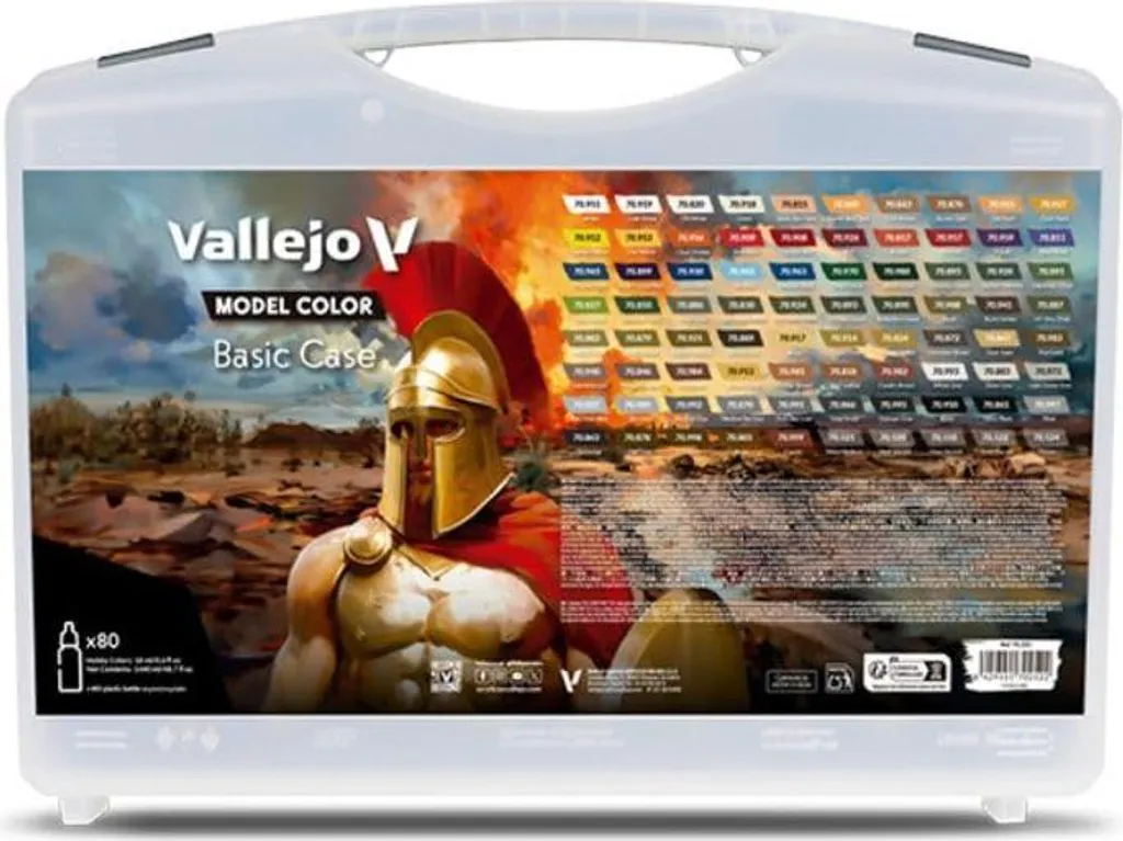 Coffret de Peinture Acrylique Vallejo Model Color avec 80 Nuances Pro