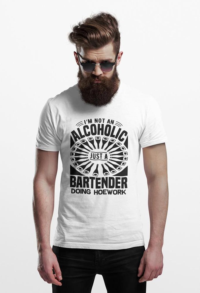 D&B Uni Polo ST00056 Bartender Weiß-Größe L