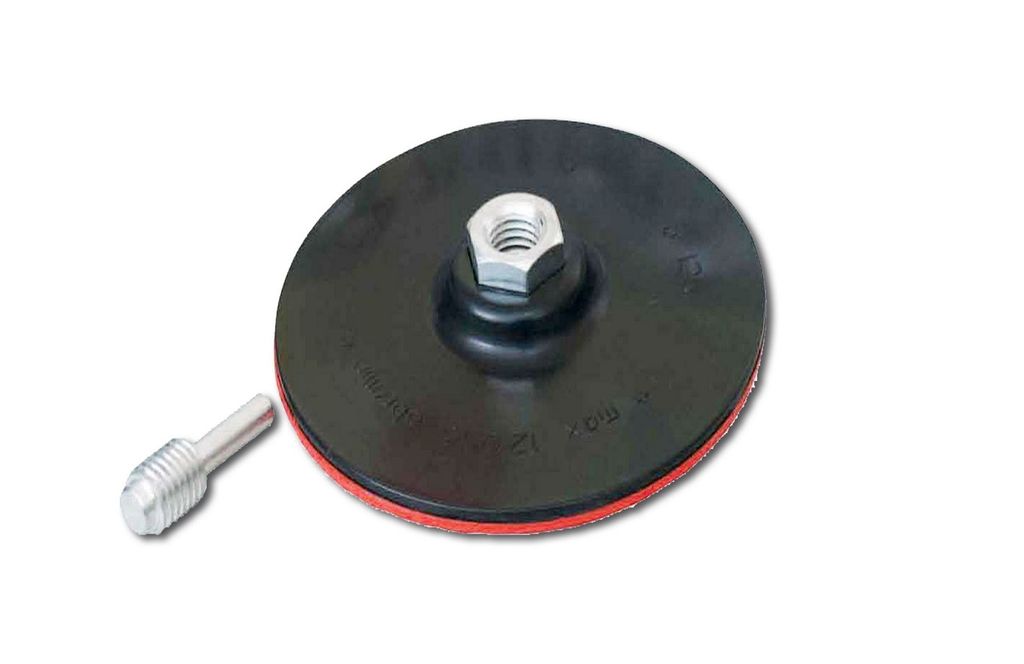 2x Stützteller 125mm Polierscheibe Schleifteller Klett mit Produktbild 