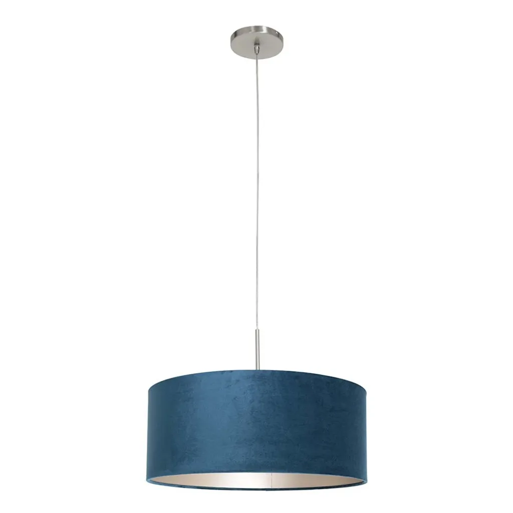 Lampadario Blu Velluto Steinhauer 8247ST: Design Ø 50cm Moderno