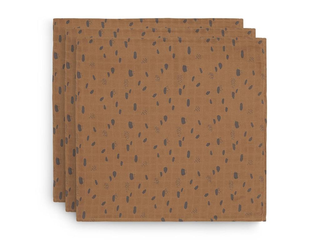 Spucktuch Hydrophil 70x70cm Spot Caramel 3er Pack