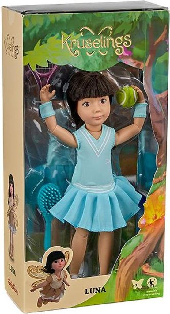 Kruselings Puppe Luna Tennis Spielset - Modepuppe mit Zubehr