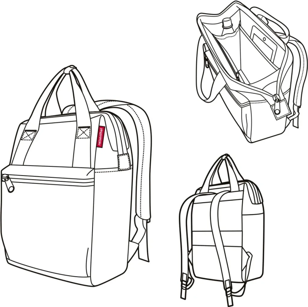 Reisenthel Allrounder R Backpack 12L Rhombus Olive - Bagaglio a Mano - 7