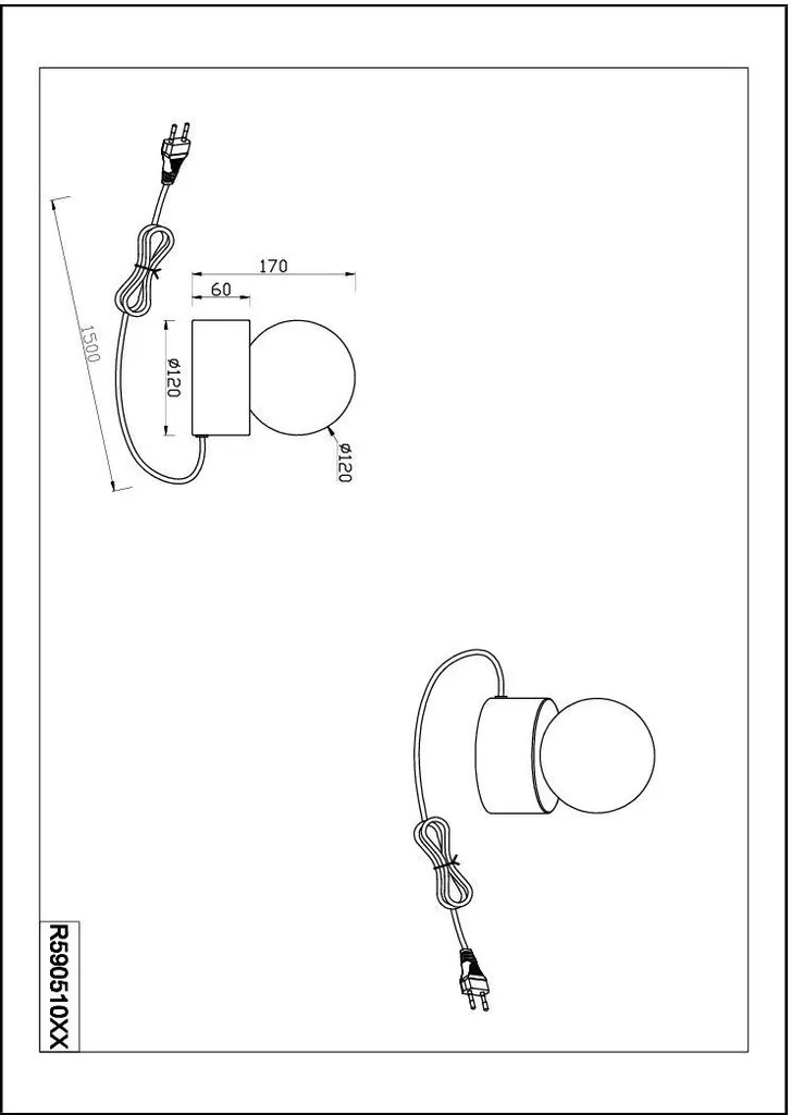Lampada Touch COUNTESS Argento RL R59051007 | E14 LED Compatible - 10