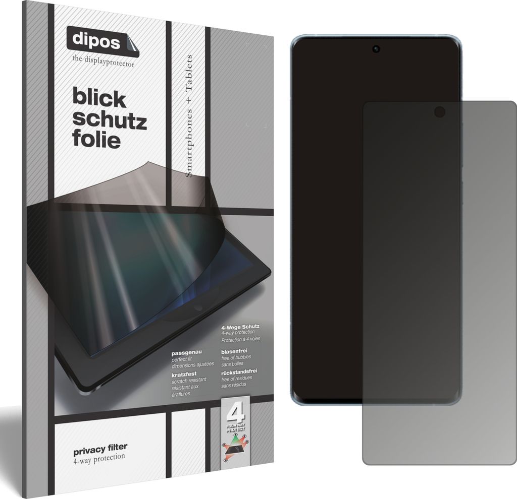 Blickschutzfolie für Vivo iQOO Neo5 S matt Schutzfolie Folie Display Schutz dipos