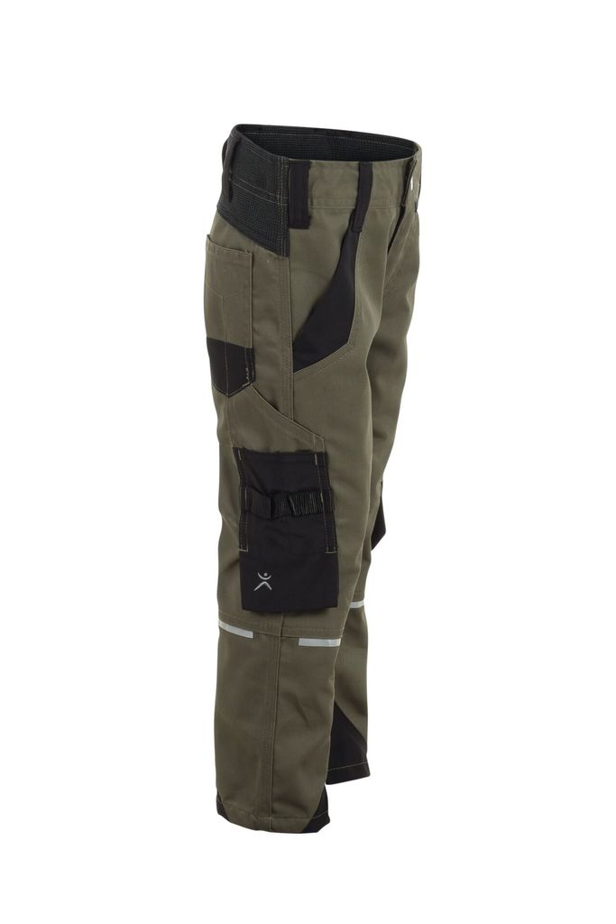 Planam Broek Junior, maat 170/176, olijf/oranje/meerkleurig, 6122170 146 olijf/oranje