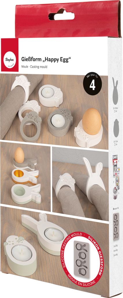 Rayher Hobby GmbH Gießform Happy Egg Sonstige Sonstige