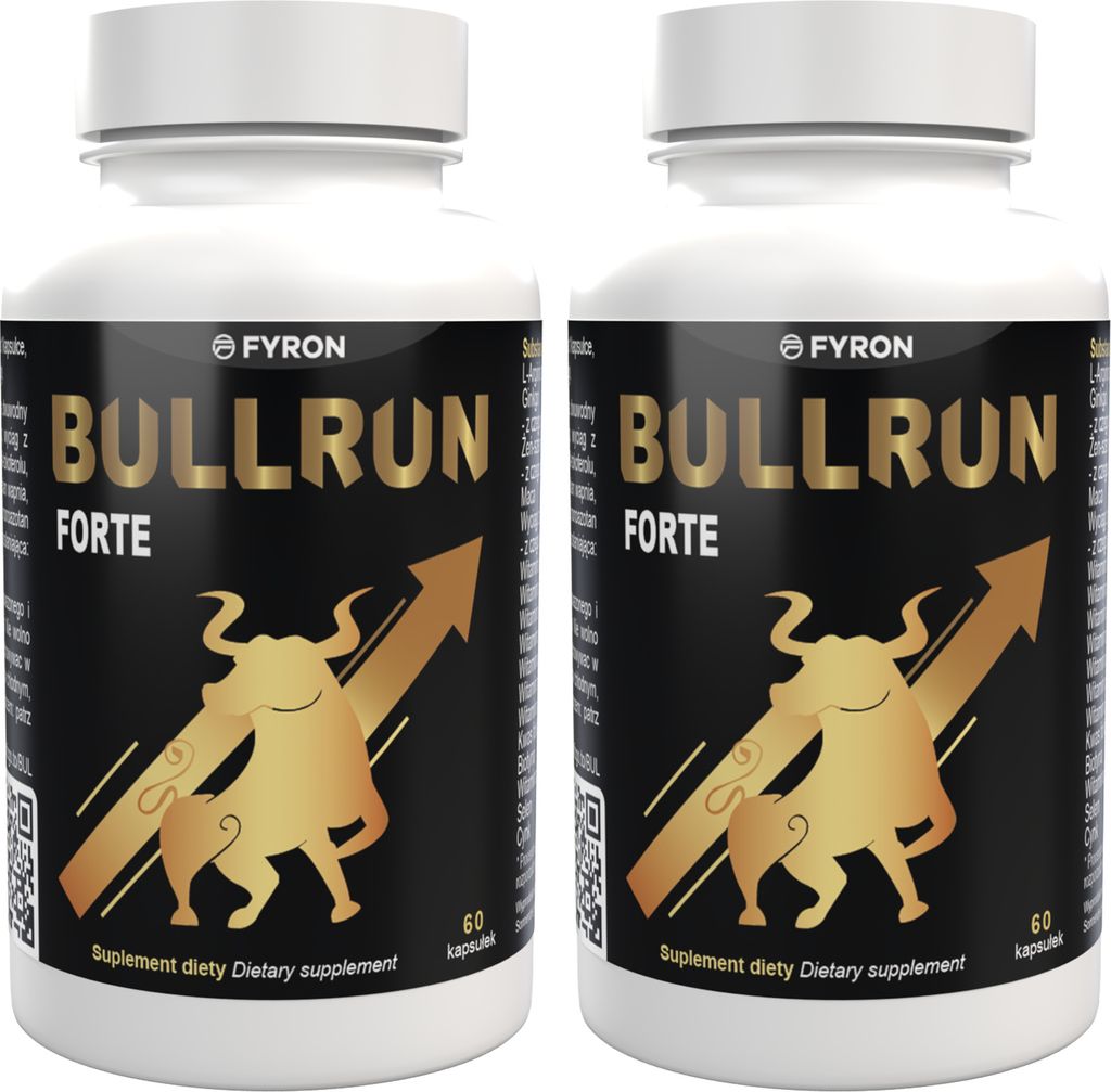 Bullrun - 120 Kapsułek (2 x 60 Kapsułek) - 2 Dawki Zdjęcie produktu 