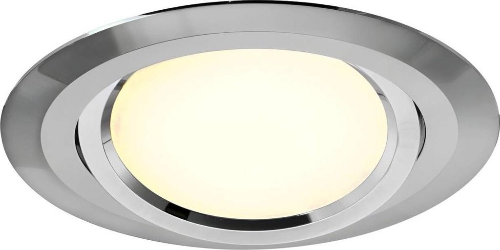 12 / 24 Volt LED Deckenleuchte verchromt, 2 oder 4 Watt, warmweißes Licht 3000K, Einbaustrahler für Wohnmobil & Boot Größe: 4 Watt / 260 Lumen